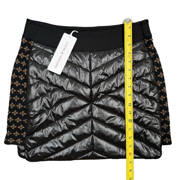 Krimson Klover Carving Insulated Skirt Black Scandigirl Ski Nordic Puffer NWT - Picture 4 of 7